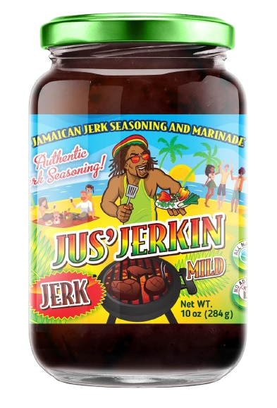 Jar of Jamaican jerk seasoning and marinade.