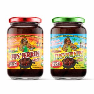 Jus' Jerkin Jamaican Jerk Seasoning and Marinade - Mild & Spicy (Qty 2)